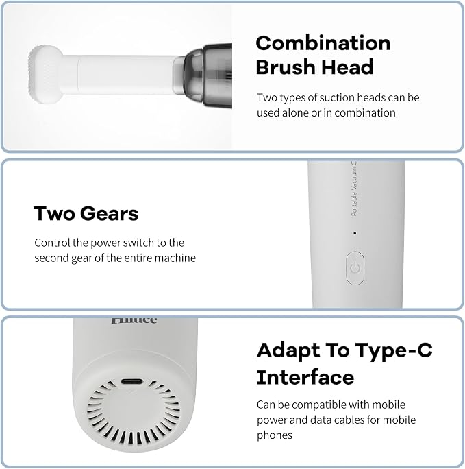 Mini Vacuum Cleaner Cordless, Portable Keyboard Vacuum Cleaner, Wireless - Image 4