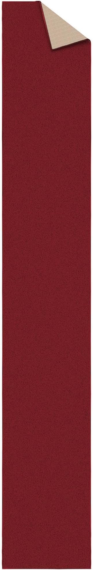 Ottomanson Hallway Runner Rug 1'10" x 12' Non Slip Solid Area Rugs Easy to - Image 7