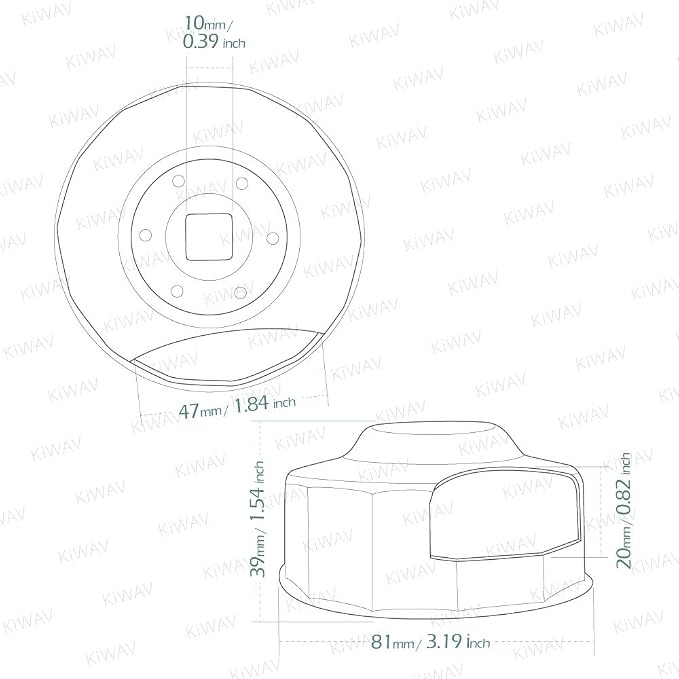 KiWAV Oil Filter Cap Wrench Tool compatible - Image 4
