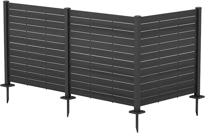 Kozyard 50" W x 48" H Outdoor Privacy Screens Aluminum Post, Air Conditioner by Kozyard