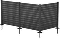 Kozyard 50" W x 48" H Outdoor Privacy Screens Aluminum Post, Air Conditioner by Kozyard