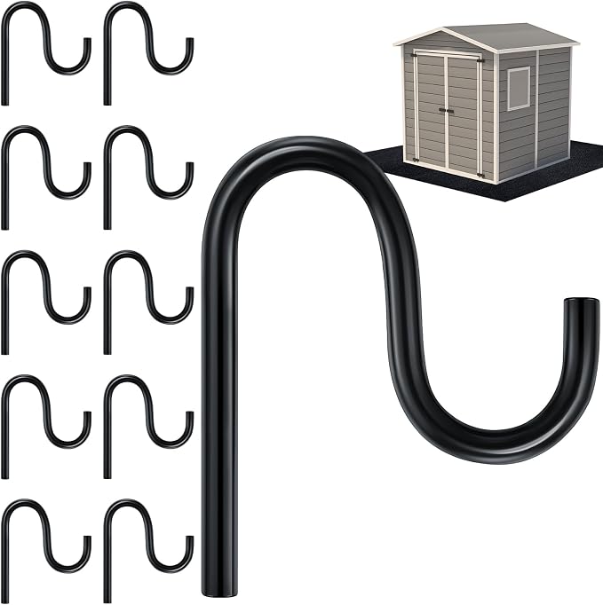 Blulu 10 Pcs 2'' Long Shed Hooks Shed Accessories by Blulu