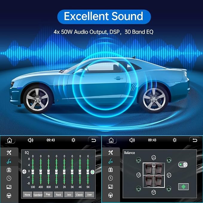 7" Wireless Double 2 Din Car Stereo Apple Carplay Radio Screen - Image 7