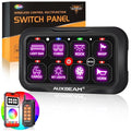 Auxbeam 8 Gang Switch Panel Bluetooth RGB AC-800 by Auxbeam
