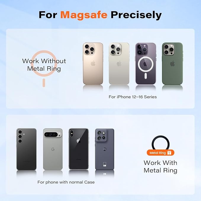 APPS2Car for MagSafe Car Mount, Magnetic Phone Holder for Car Dashboard - Image 6