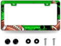 American Football License Plate Frame Funny Balls License Plate Holder Auto by NINANMY