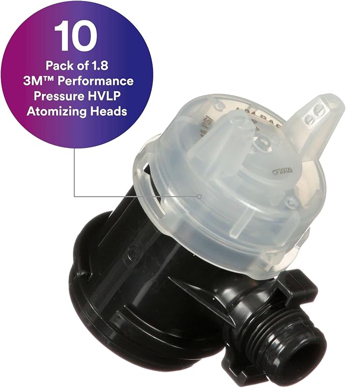3M Performance Pressure HVLP Atomizing Head Refill Kit, Size 1.8, - Image 2