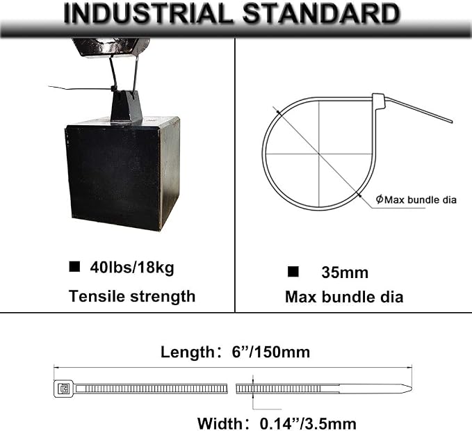 Strong Self Adhesive Wire Clips Cable Zip Tie Mounts 3/4" - Image 3