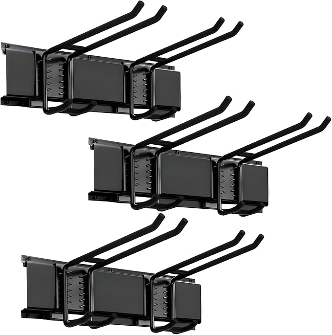 Heavy Duty Garage Organizer Tool Organizer Wall Mount, Iron Metal Hooks Set 6 by Unknown