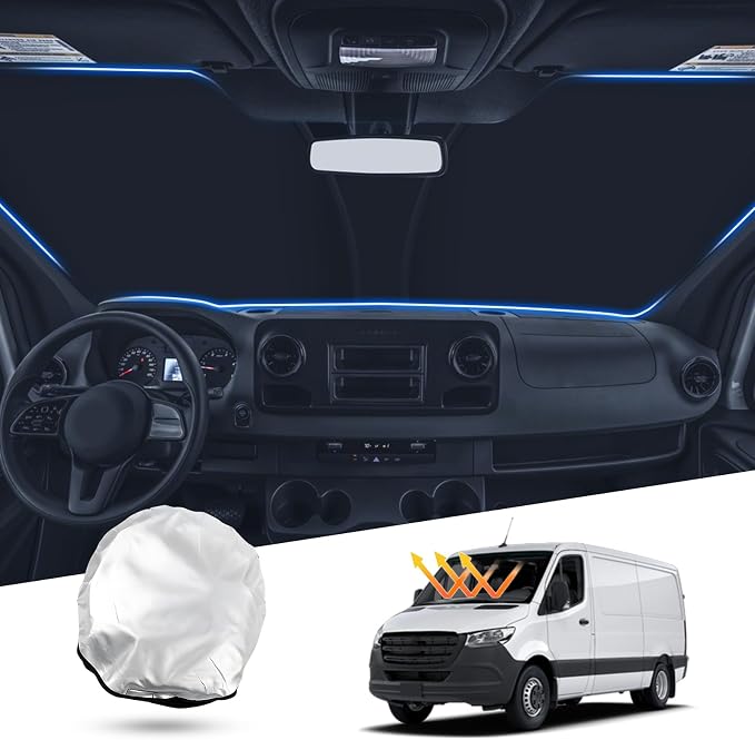 T TGBROS Windshield Sun Shade Custom Fit by TTGBROS