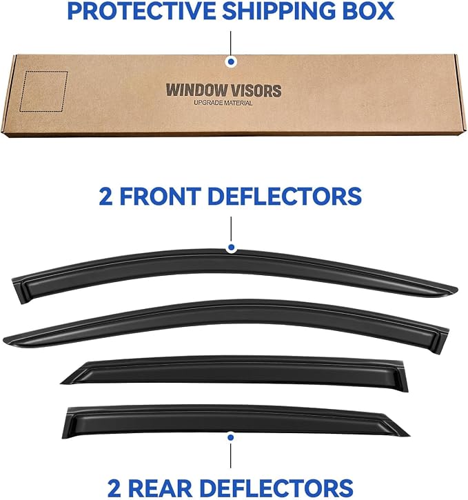Window Visors Rain Guards Shield - Image 5
