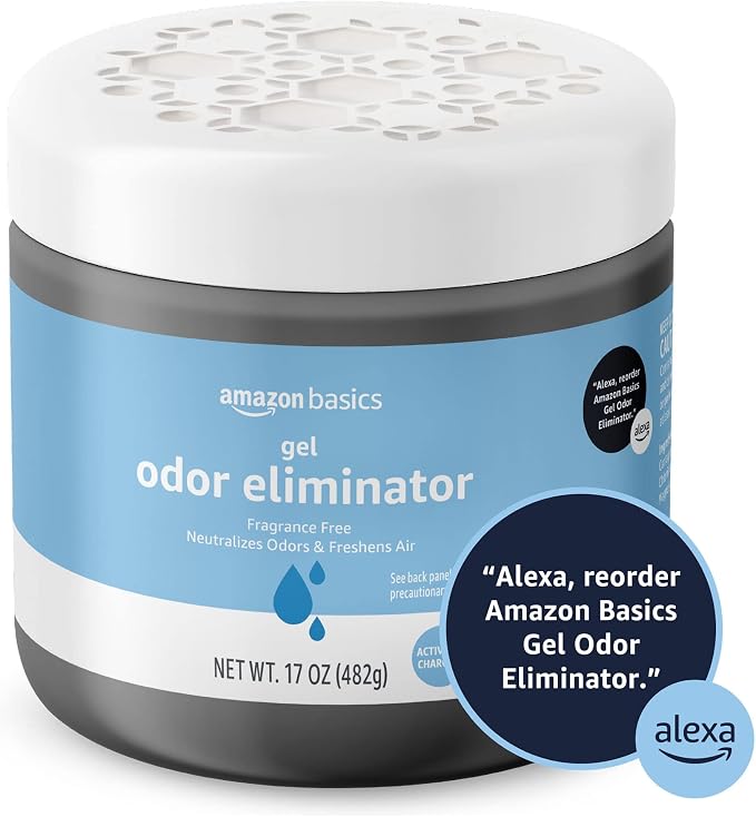 Amazon Basics Gel Odor Eliminator, Activated Charcoal, Fragrance Free, 17 Oz - Image 6