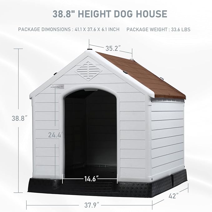 LEMBERI Durable Waterproof Plastic Dog House - Image 7