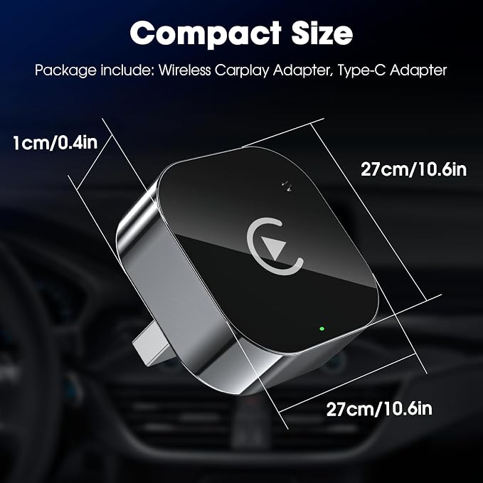 Wireless Carplay Adapter & Android Auto 2025 Upgrade Wired CarPlay to Wireless - Image 5