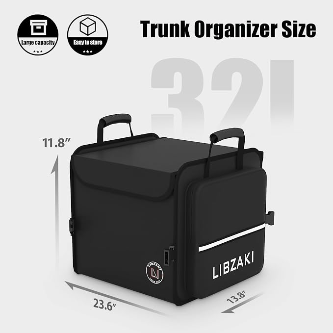 LIBZAKI Car Trunk Storage Organizer, Collapsible Trunk Storage Box - Image 6