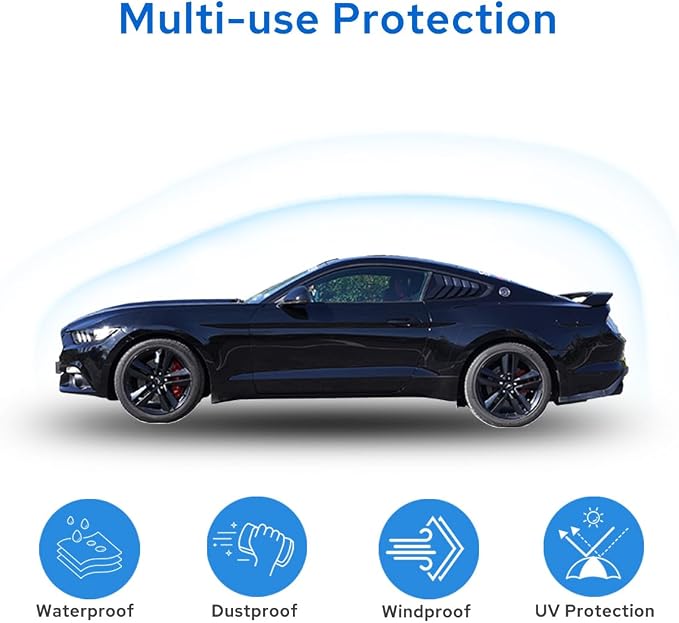 Avecrew for Ford Mustang Car Cover Waterproof All Weather for Automobiles - Image 6