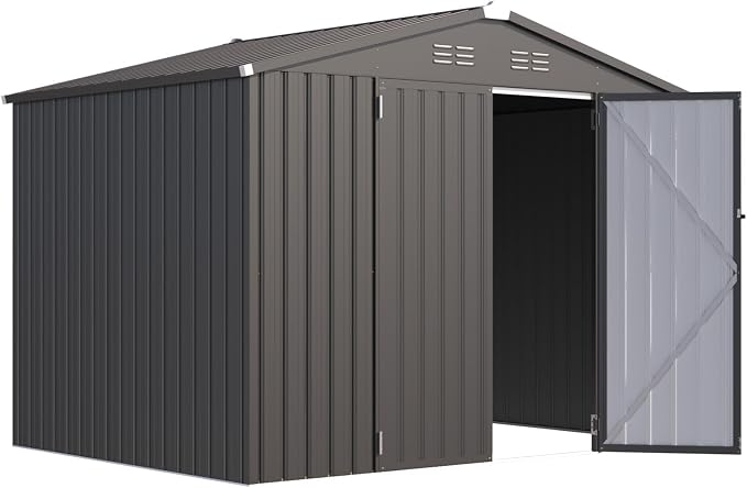 AECOJOY Shed 8' x 6' Metal Storage Shed - Image 7