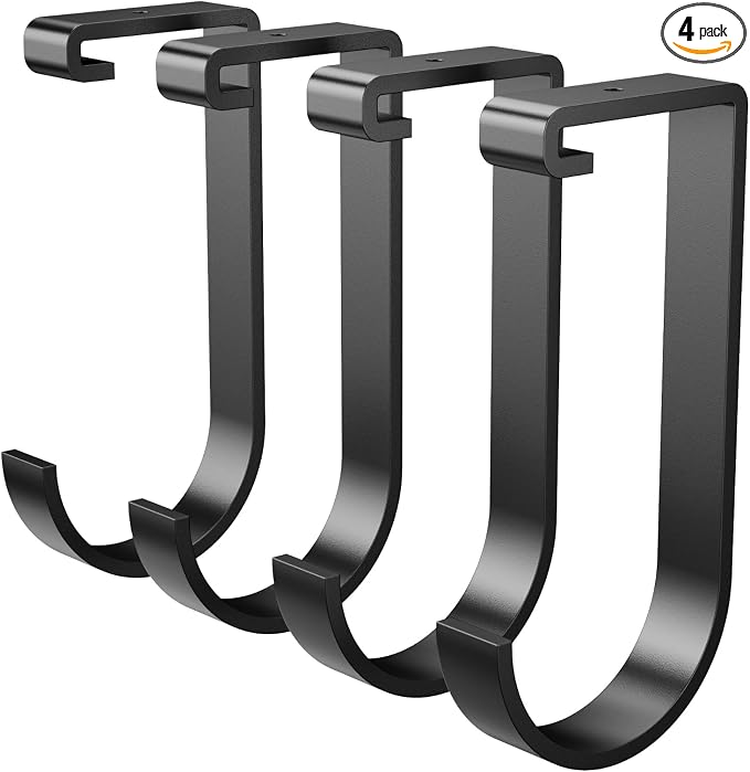 SunsGrove Heavy-Duty 4-Pack Overhead Garage Ceiling Storage Hooks, Add-On by SunsGrove