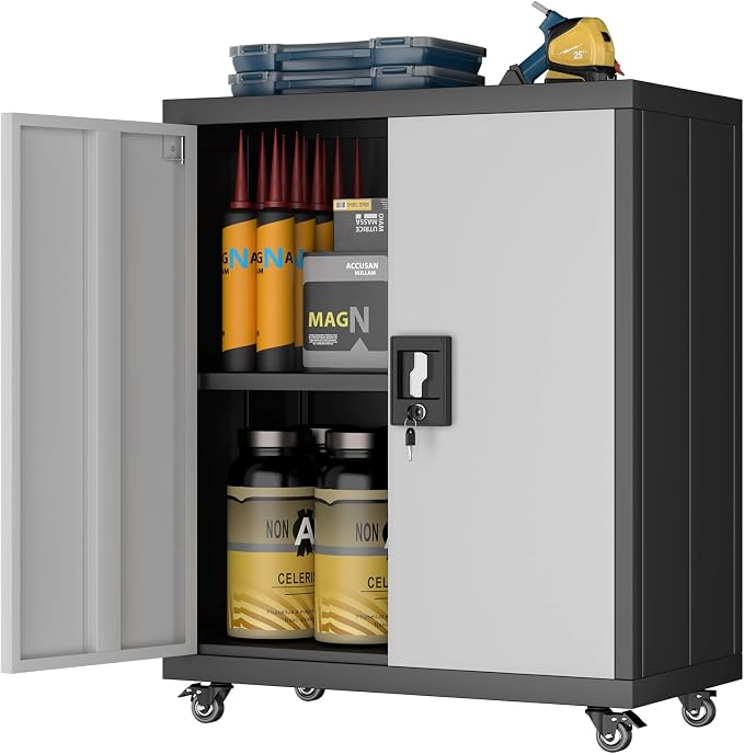 LUCYPAL Metal Storage Cabinet by HomeOfficeFurniture