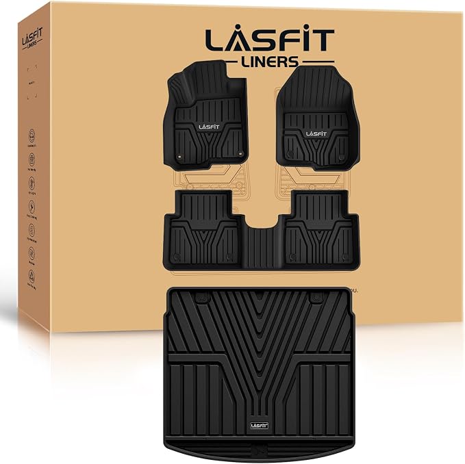 LASFIT Floor Mats & Trunk Mat for Honda CR-V 2017-2022, All Weather Protection by LASFIT