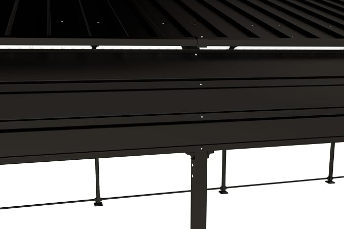 12x20 FT Metal Carport, Heavy Duty Car Port Canopy - Image 9