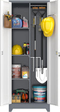 Metal Cabinets with Doors and Adjustable Shelves by GREATMEET