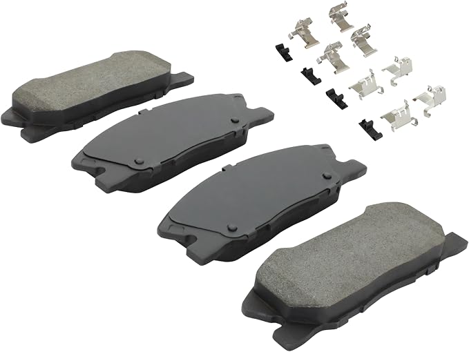 Premium Semi-Metallic Front Brake Pads Compatible - Image 2
