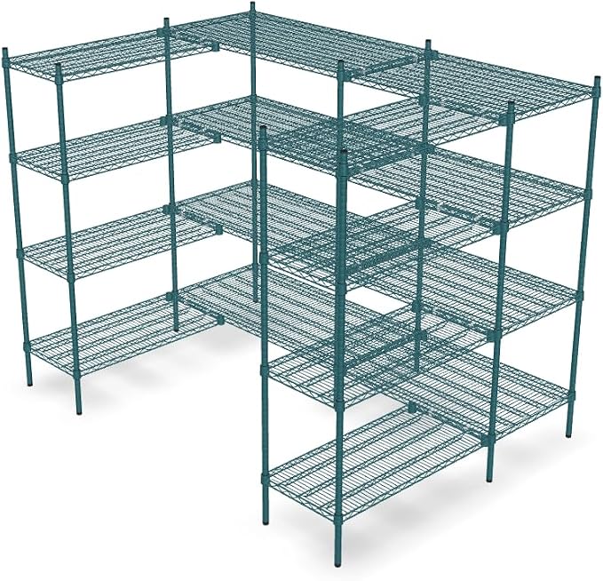 NSF 7' x 4 1/2' Walk-in 4-Tier Shelving Unit Kit by Zedfire