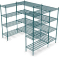 NSF 7' x 4 1/2' Walk-in 4-Tier Shelving Unit Kit by Zedfire