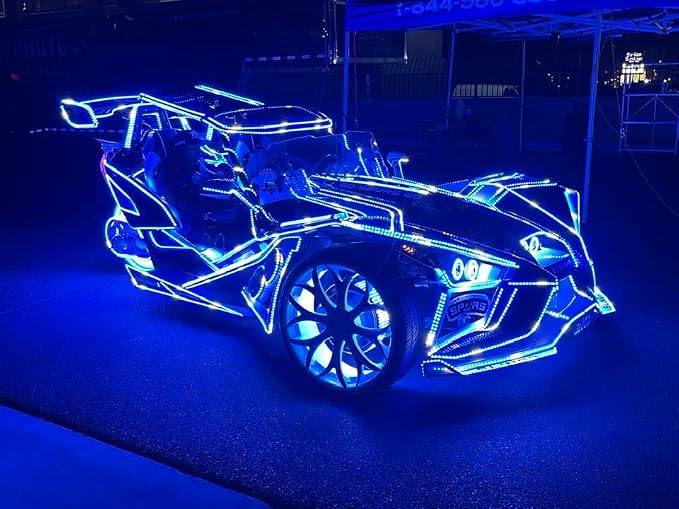 Black Out Full Tinted Smoked LEDs x4PCS 3FT 90CM 36INCH RGB Dream Color Chasing - Image 9