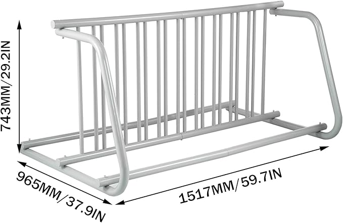 BestEquip 10 Holders Floor Bike Rack, 10-Bike Capacity Dual-Side Storage Stand - Image 4