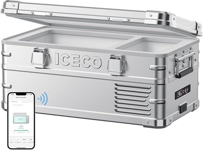 ICECO APL20 12 Volt Car Refrigerator, 21 Qts Light Duty Aluminum 12V Portable by ICECO