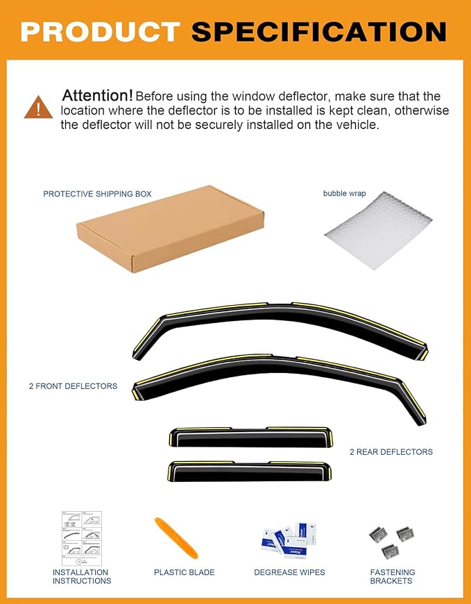 in-Channel Window Rain Guards Fit - Image 8