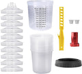 Disposable Paint Mixing Cup Kit, HVLP Paint Sprayer Gun Mixing Cups 20 Ounce Kit by ROIKETU