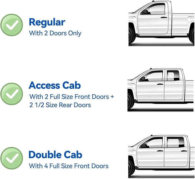 Window Visors Rain Guards for 1995-2004 Toyota Tacoma Regular Cab, Out-Channel - Image 2