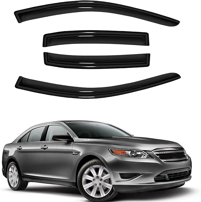4pc Sun Rain Guards Window Visor Wind Deflector Compatible - Image 5