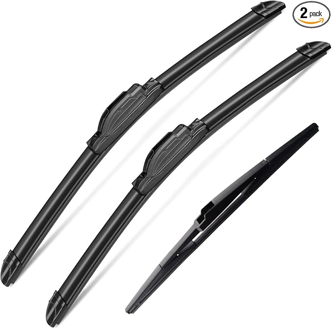 3Pcs Jeep Wangler Windshield Wipers 2007-2017, Jeep Wrangler JK 2008-2018 by SCTIOANSNOemWiperBlades