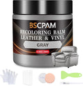 Gray Leather Recoloring Balm, Leather Couch Scratch/Stain Remover, Leather by BSCPAM
