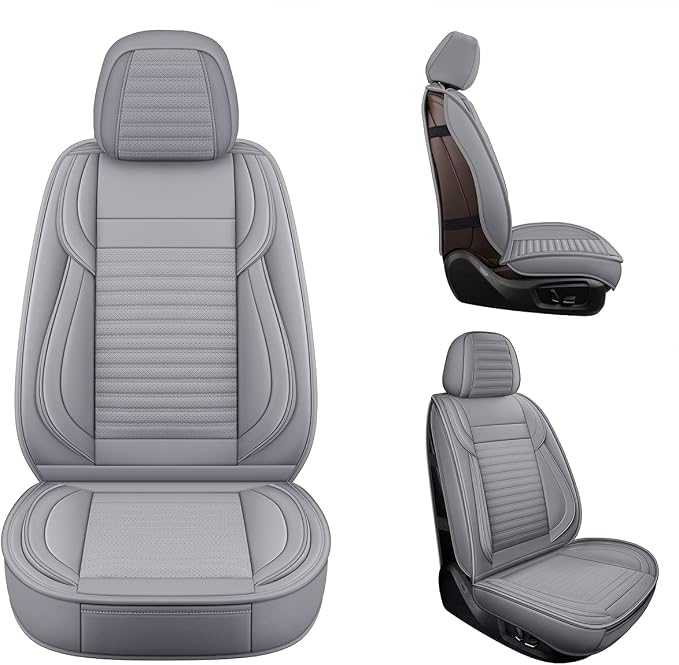 LINGVIDO Car Seat Covers, Breathable and Waterproof Faux Leather Automotive - Image 3