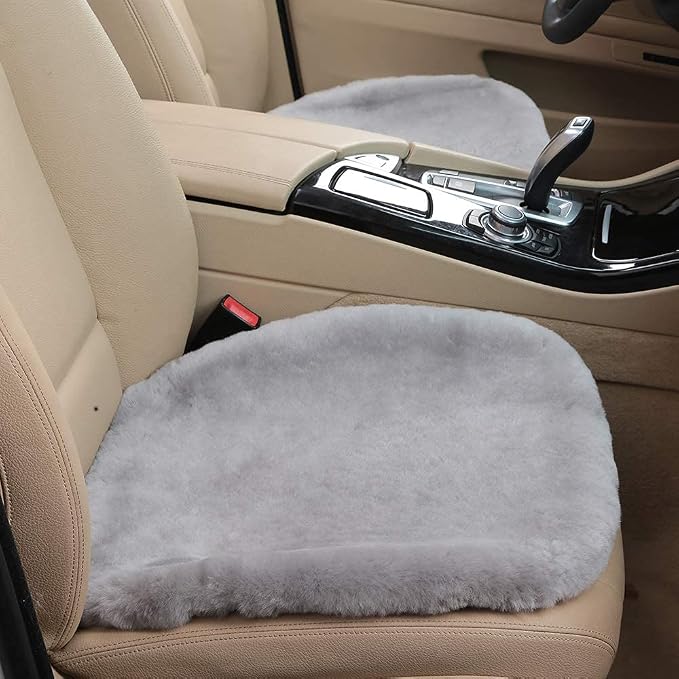 20 inchs Fluffy Shearling Sheepskin Car Seat Cover - Image 5