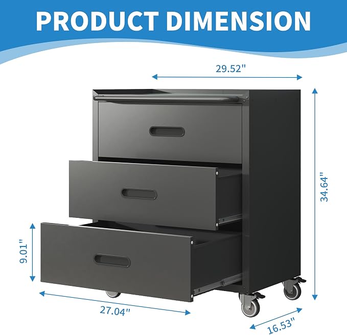 Metal Garage Storage Cabinet - Image 3