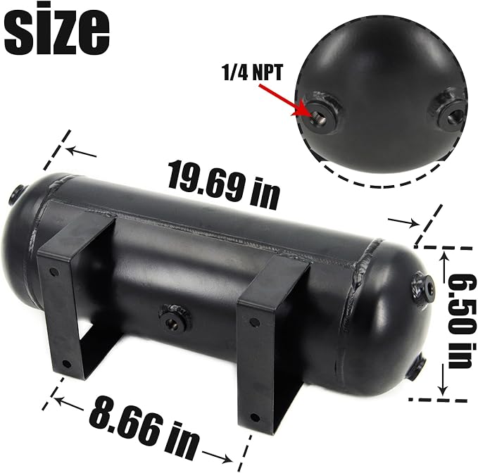 3 Gallon Air Tank with 150PSI Air Compressor 2PCS - Image 5