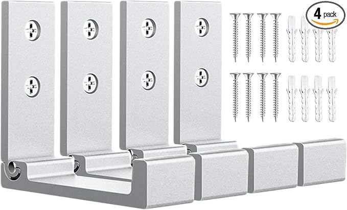 OHIYO Foldable Hooks 4pcs Folding Coat Hooks Heavy Duty Wall Hooks by OHIYO