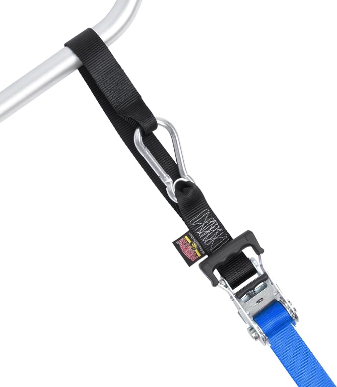 PowerTye 1.5in x 6.5ft Heavy Duty Ratchet Tie-Down Straps - Image 2