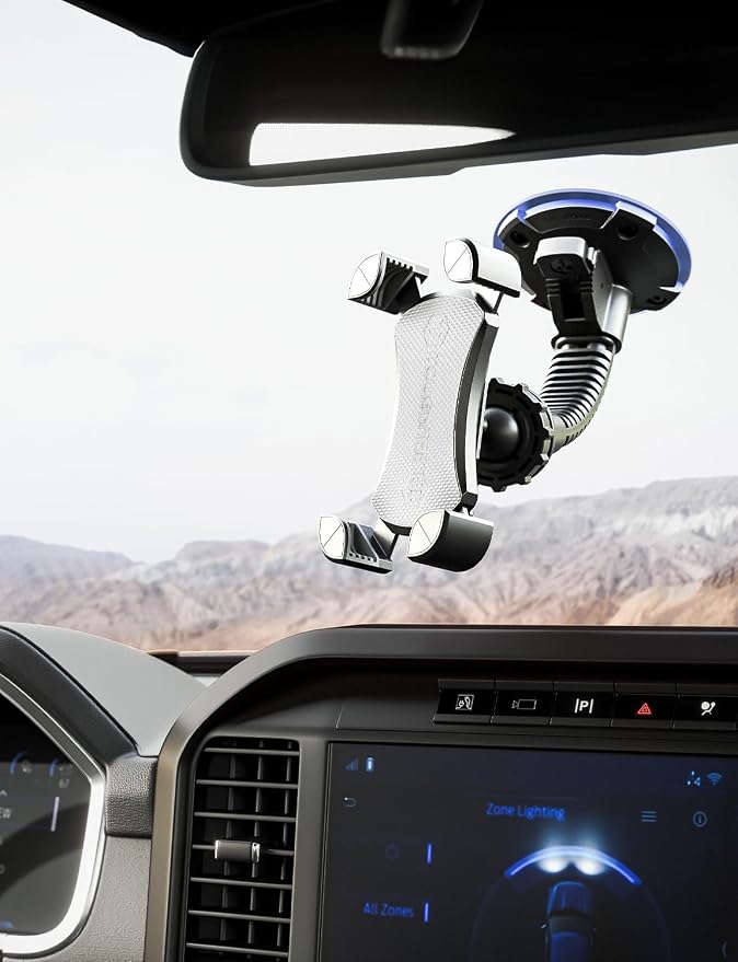 ToughTested Mammoth Windshield Mobile Mount, Double-Ribbed Gooseneck Arm - Image 8