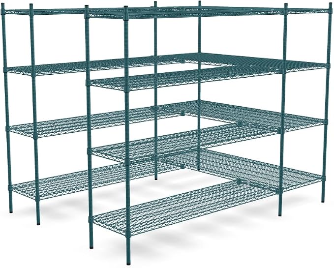 NSF 5' x 7' Walk-in 4-Tier Shelving Unit Kit - Image 2