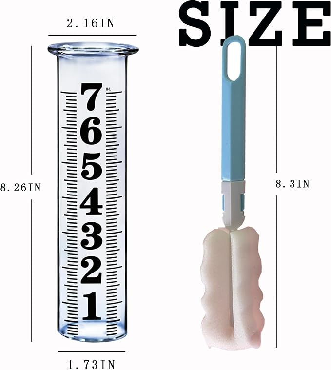 JMBay 7 Inch Plastic Rain Gauge Replacement Tube, Upgrade Freeze Proof Outdoor - Image 4