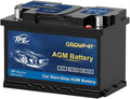 TPE AGM Battery BCI Group 47, Maintenance Free 12V 62Ah, H5 Size, Automotive by TPE