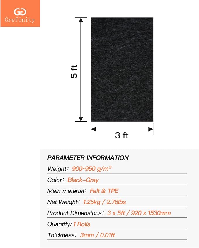 36"x60" Garage Floor Mat & Oil Spill Mat, Heavy Duty Under Car Mat - Image 7