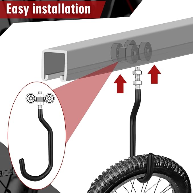 Shimeyao 4 Pcs Machine Thread Bicycle Storage Hook - Image 3
